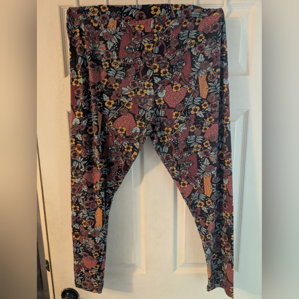 LuLaRoe Leggings TC Tall Curvy Disney PRINCESS Frog VILLAIN SHADOW MAN Flower